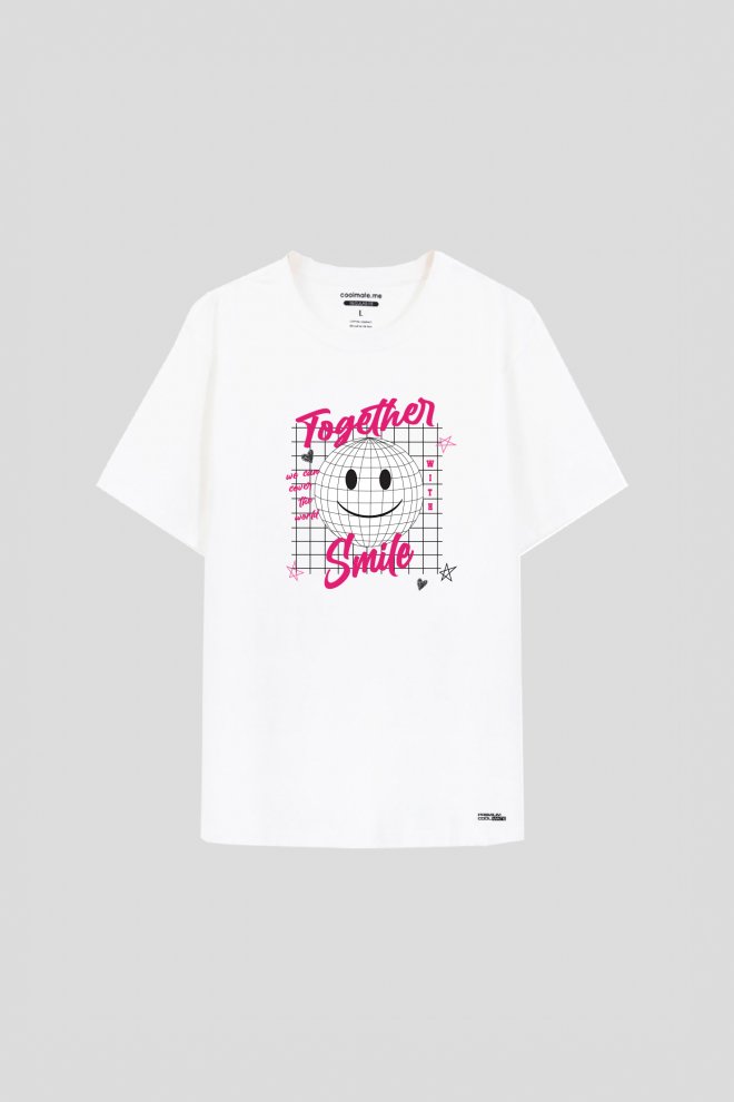 Smile Store - Áo thun nam Cotton Compact in Smile Together more