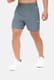 SĂN DEAL - Quần shorts nam thể thao 5" xẻ gấu cao (túi sau có khóa kéo) Xám xanh 2