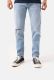 Quần Jeans Basic Slimfit xé gối - màu Xanh nhạt 
