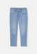 Quần Jeans Basic Slimfit xé gối - màu Xanh nhạt  2