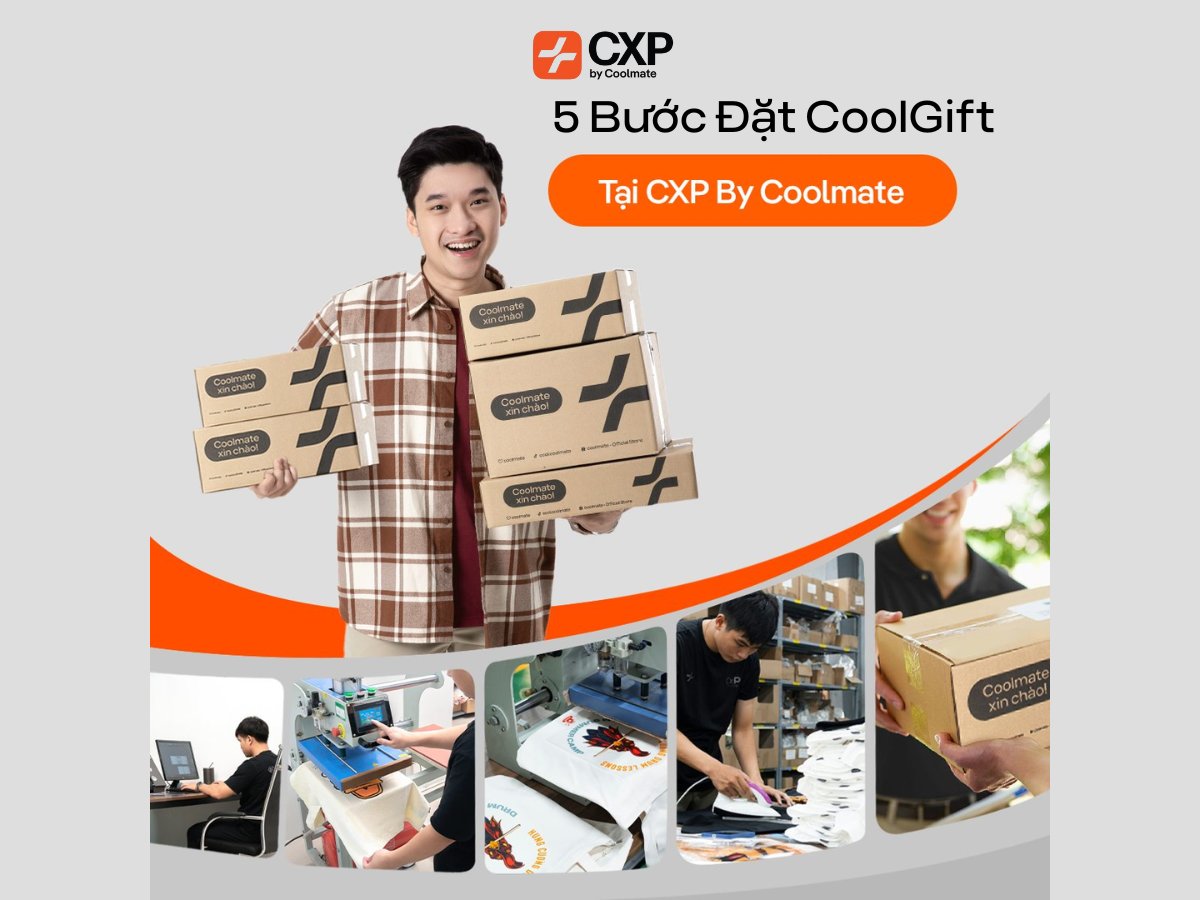 Quy trình 5 bước đặt hàng quà tặng doanh nghiệp tại CXP
