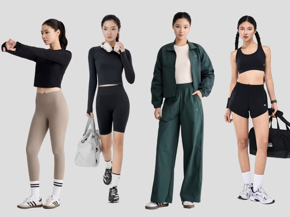 Các mẫu quần tập gym nữ Coolmate đa dạng kiểu dáng và phong cách