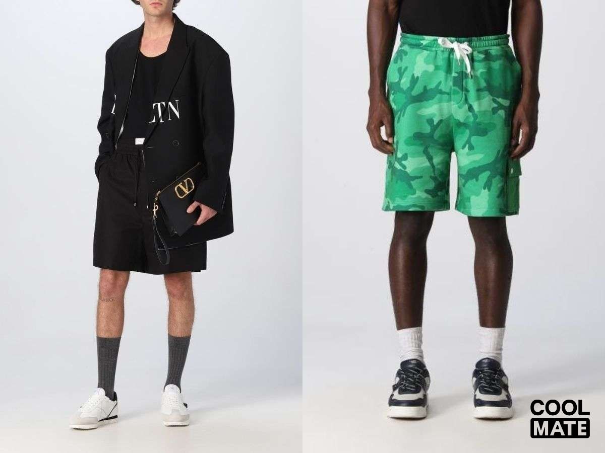 Quần short nam cao cấp tại Valentino được cắt may tỉ mỉ, chất liệu bền, đẹp, thoải mái khi vận động