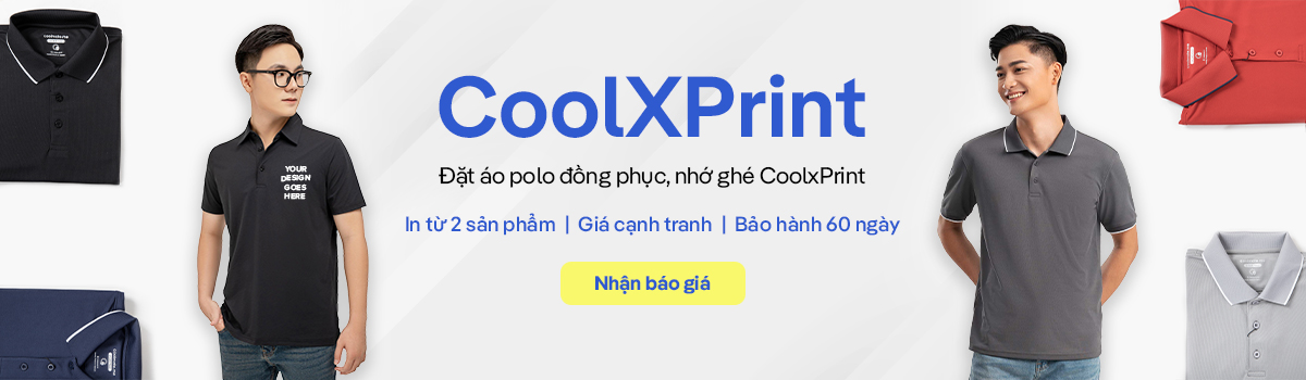 Đặt áo polo đồng phục nhớ ghé CoolXprint - Coolmate