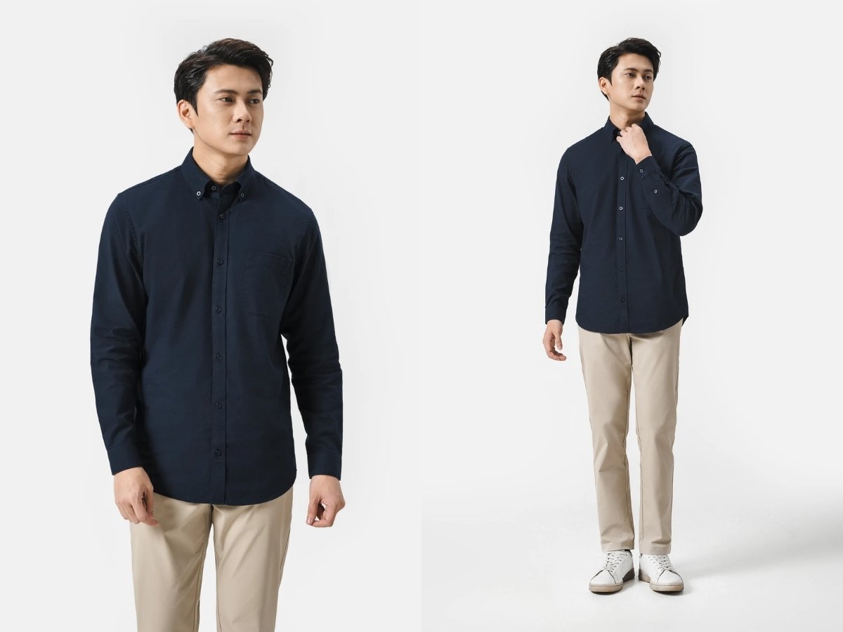 Áo sơ mi dài tay Essentials Cotton
