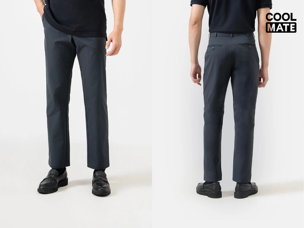 Quần Dài Nam Kaki Excool dáng Straight