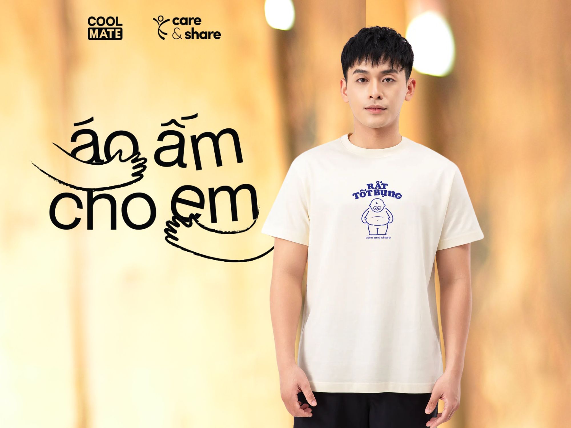 Áo thun Care & Share từ Coolmate lan tỏa yêu thương, chung tay vì cộng đồng