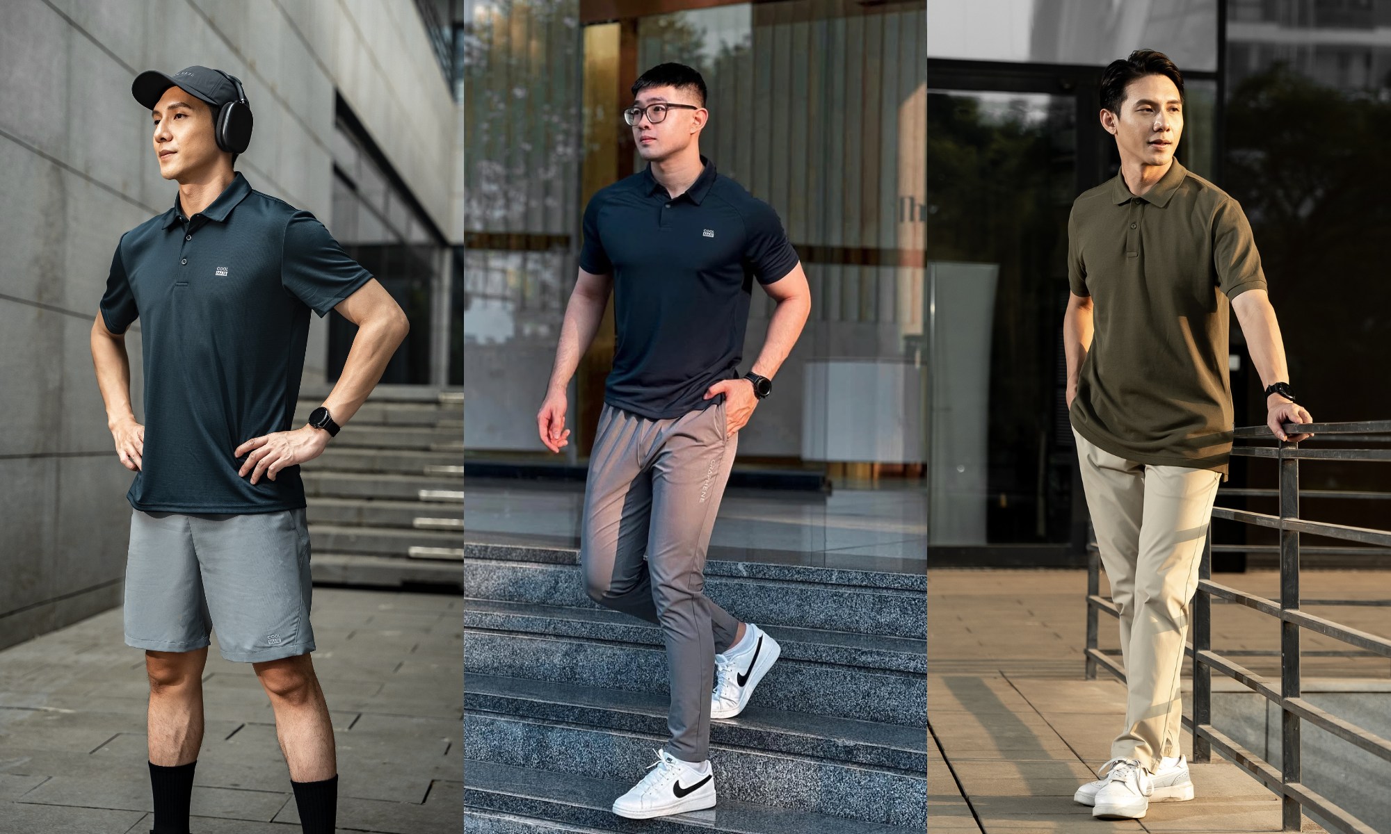 Áo polo nam chơi thể thao Coolmate dễ dàng phối với nhiều item