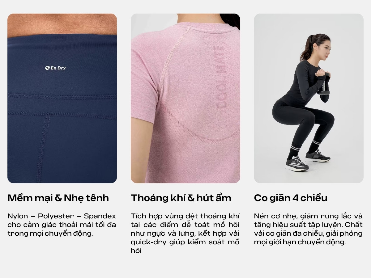 Chất liệu chuyên dụng cho hiệu suất cao